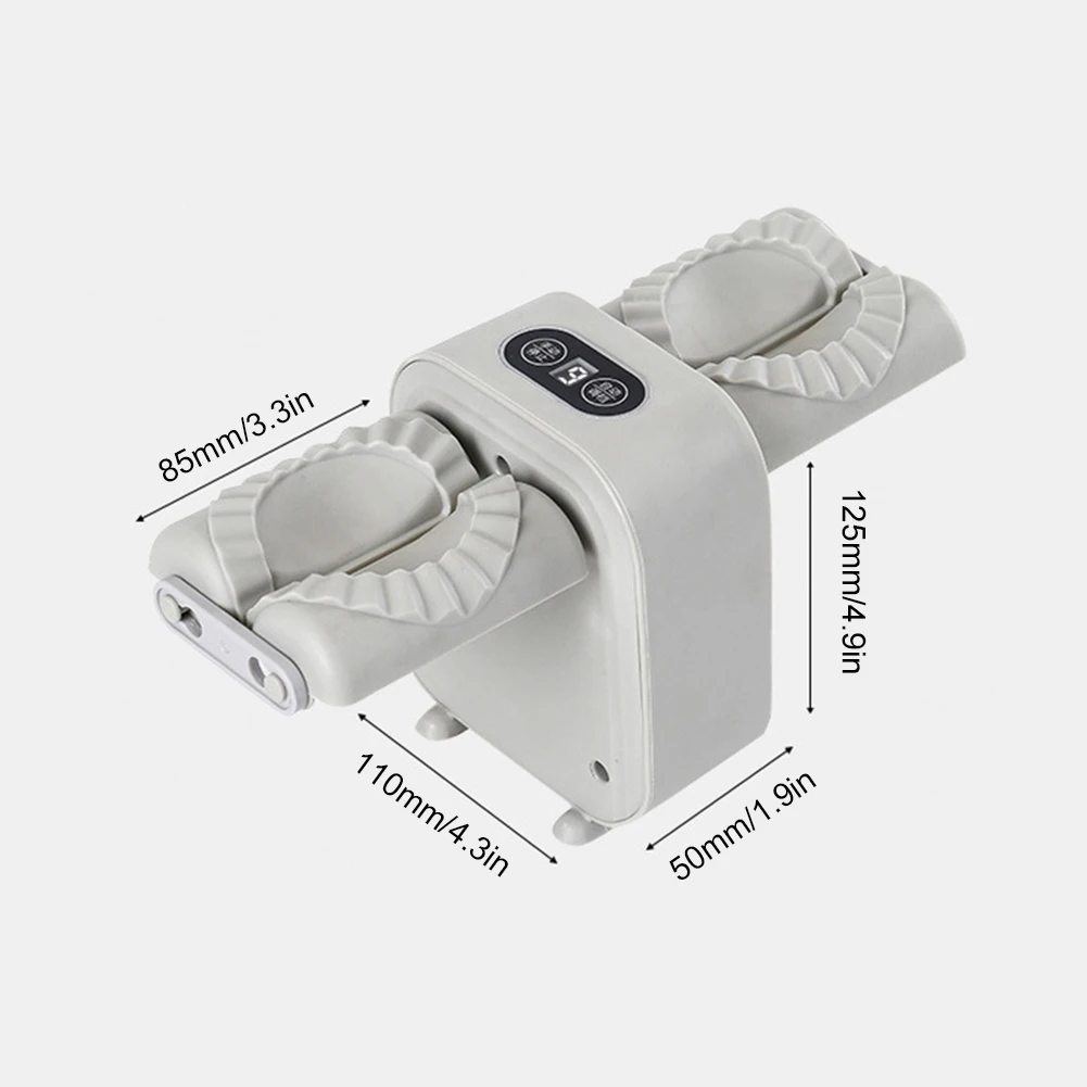 Automatische elektrische Knödelmaschine Knödelmaschine Wrap Two At A Time Haushalt Doppelkopf Knödelmaschine Knödelmaschine Maschine