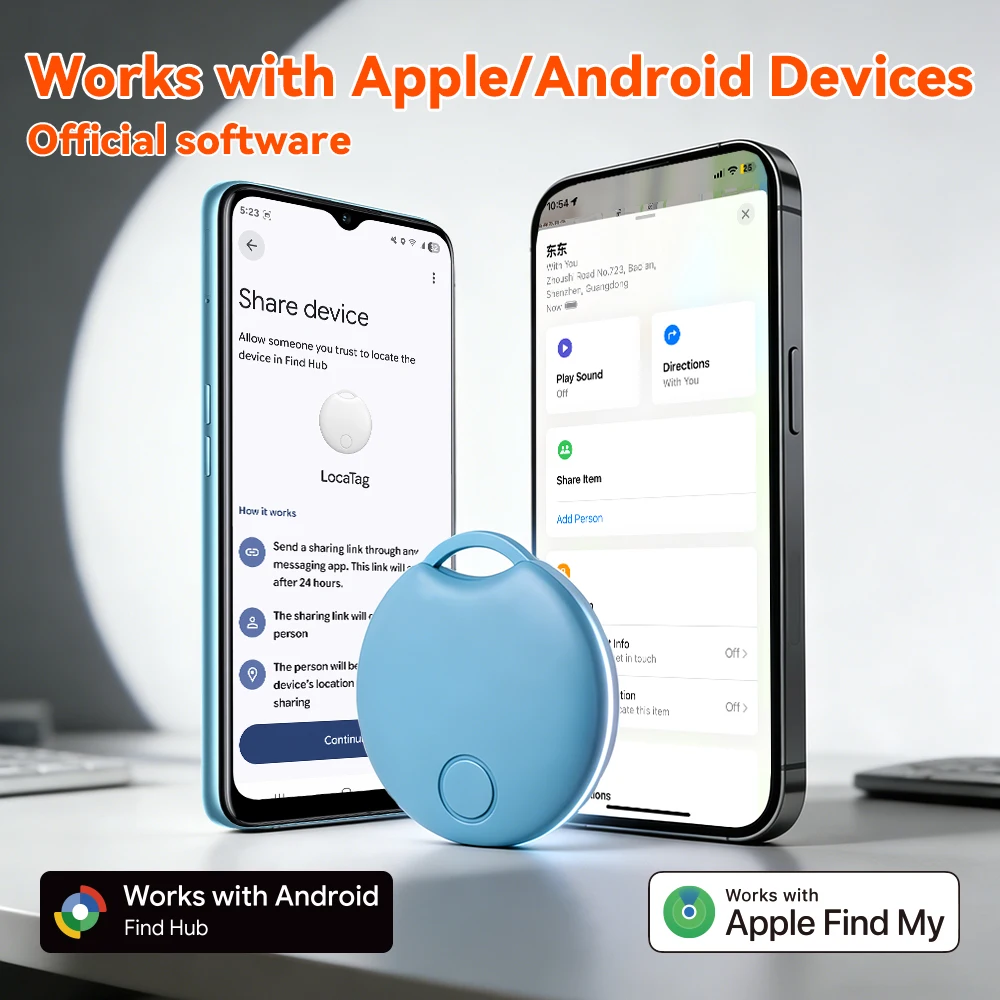New Android IOS Dual System Smart Tracker for Apple Find My / Google's Find Hub App Navigation Finder Location Positioning Tag