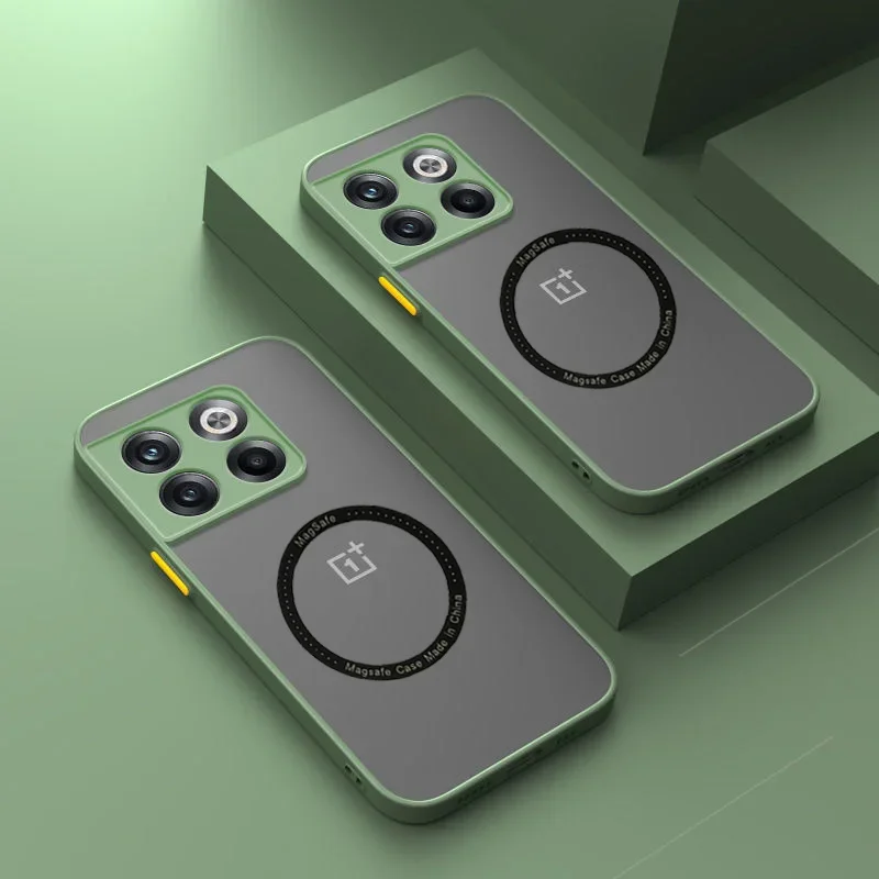 حافظة Magsafe شفافة للشحن اللاسلكي الفاخر لهاتف One Plus Oneplus Ace 11 9 R RT 8 7 10 10T Pro NORD 2 CE 3 2 Lite 11R