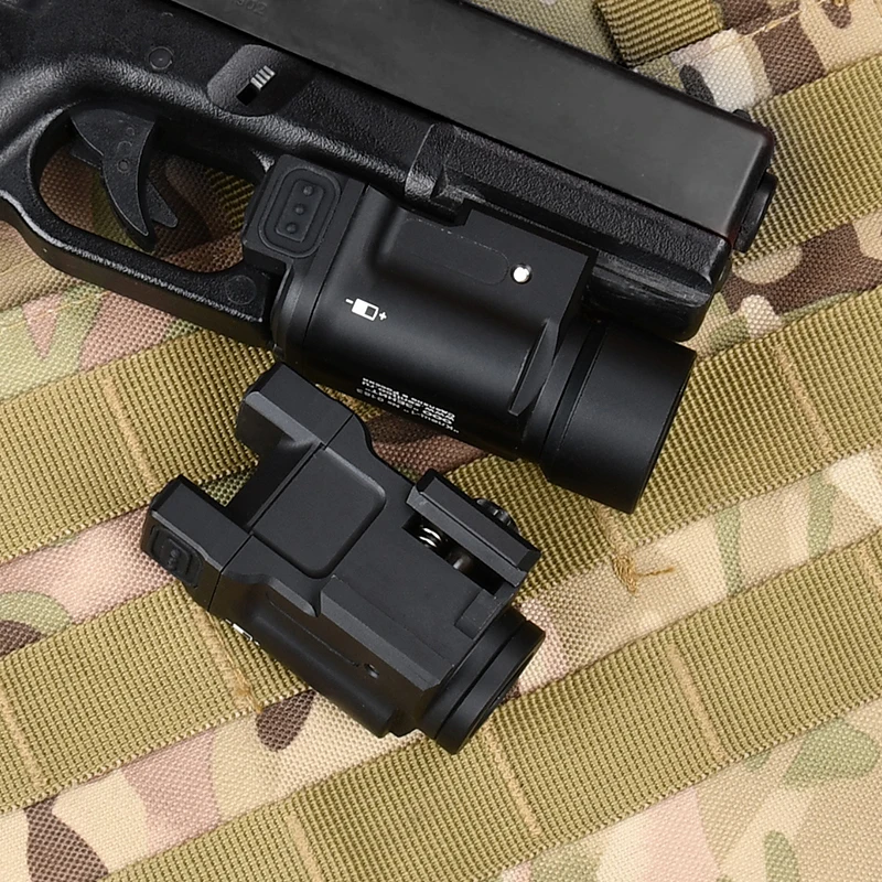 KLESCH Metal LED Strobe Flashlight KLESCH-1 KLESCH-1S Pistol Light Mount Glock Rail White illumination Tactical Lamp Black