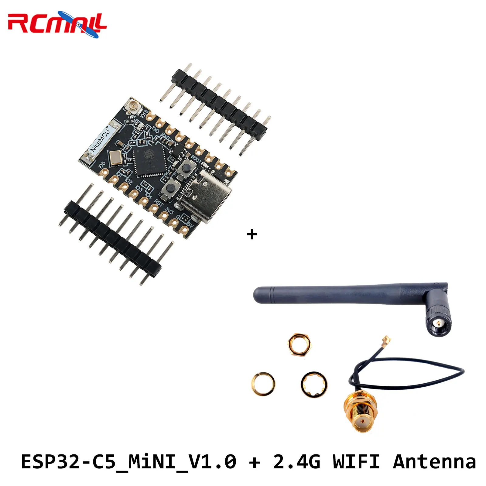 ESP32-C5 Super Mini Development Board with 2.4G 5.8G External WIFI Antenna for Arduino IoT ESP-IDE