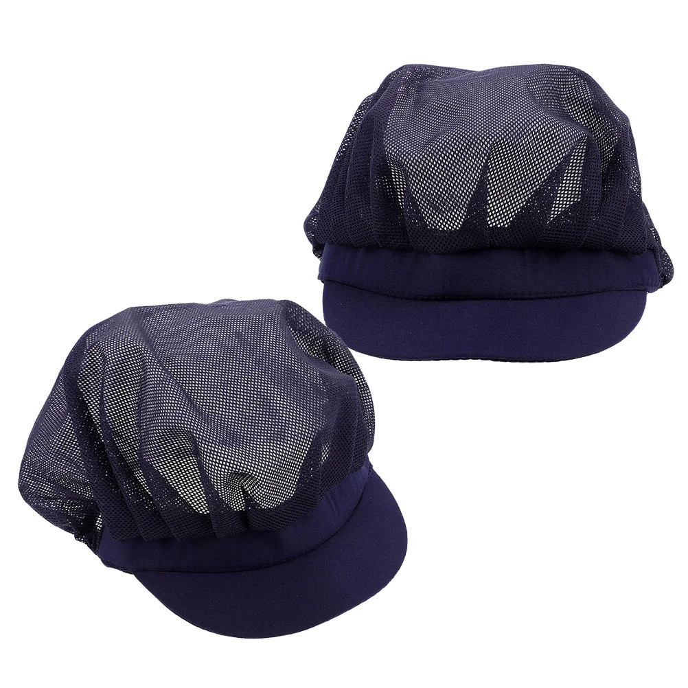 2 Stück Unisex-Kochmützen, atmungsaktive Netzkappen für die Küche, Kochservice, Bäcker, Kellner, professionelle saubere Arbeitskappe