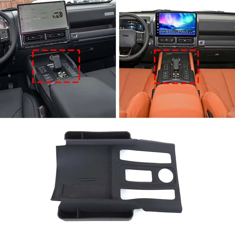

Silicone Center Console Storage Pad For Great Wall Haval H9 2024 2025 2026 LHD Sleeve Gear Cover Interior Upgrade Car Accessory