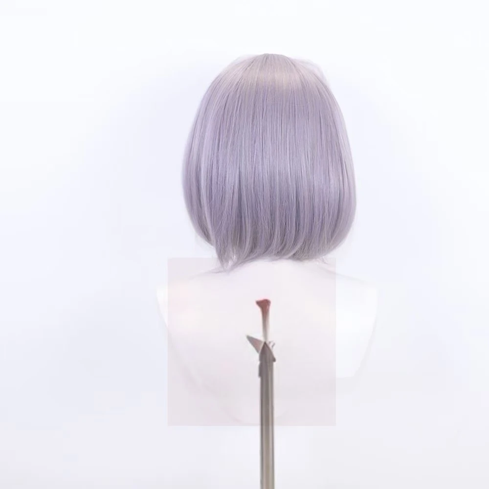 Takamatsu Tomori Cosplay Wig Anime Character Short Hair with Rose Net Heat Resistant Synthetic Fiber Halloween Party Wig