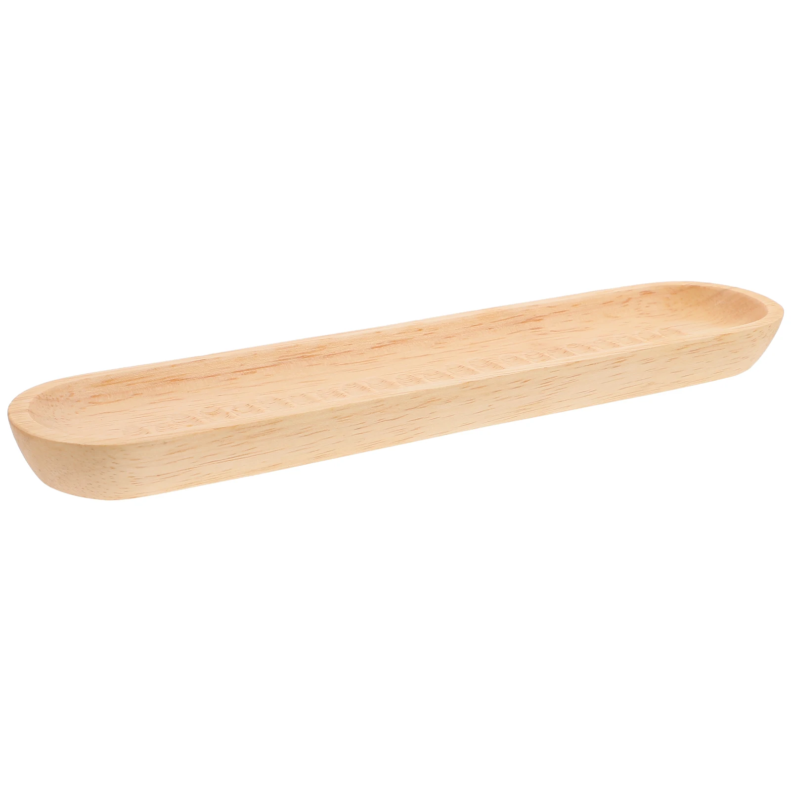 

Mini Wooden Tray Long Rectangle Food Dish Natural Wood Dessert Plate Snack Saucer Serving Tray For Sauce Salt Sugar Spices Cake