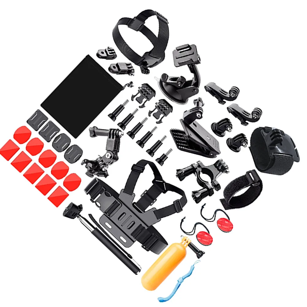 

Kit 42 In 1 Selfie Stick Plastic Standard Frame Black For Outdoor Sports Camera With Sound