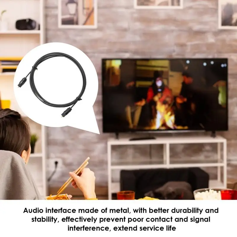 Optische Audiokabel Voor Soundbar Digitale Audiokabel Od2.2 1.5M Digitale Optische Audiokabel Glasvezelkabel Metalen Audio
