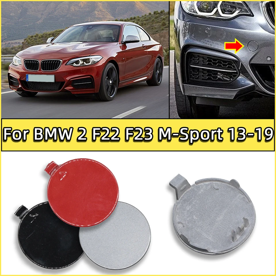 

For BMW 2 Series F22 Lci F23 M-Sport 2013 2019 Front Bumper Tow Hook Cover Hauling Trailer Shell Bumper Decoration Cap Painted