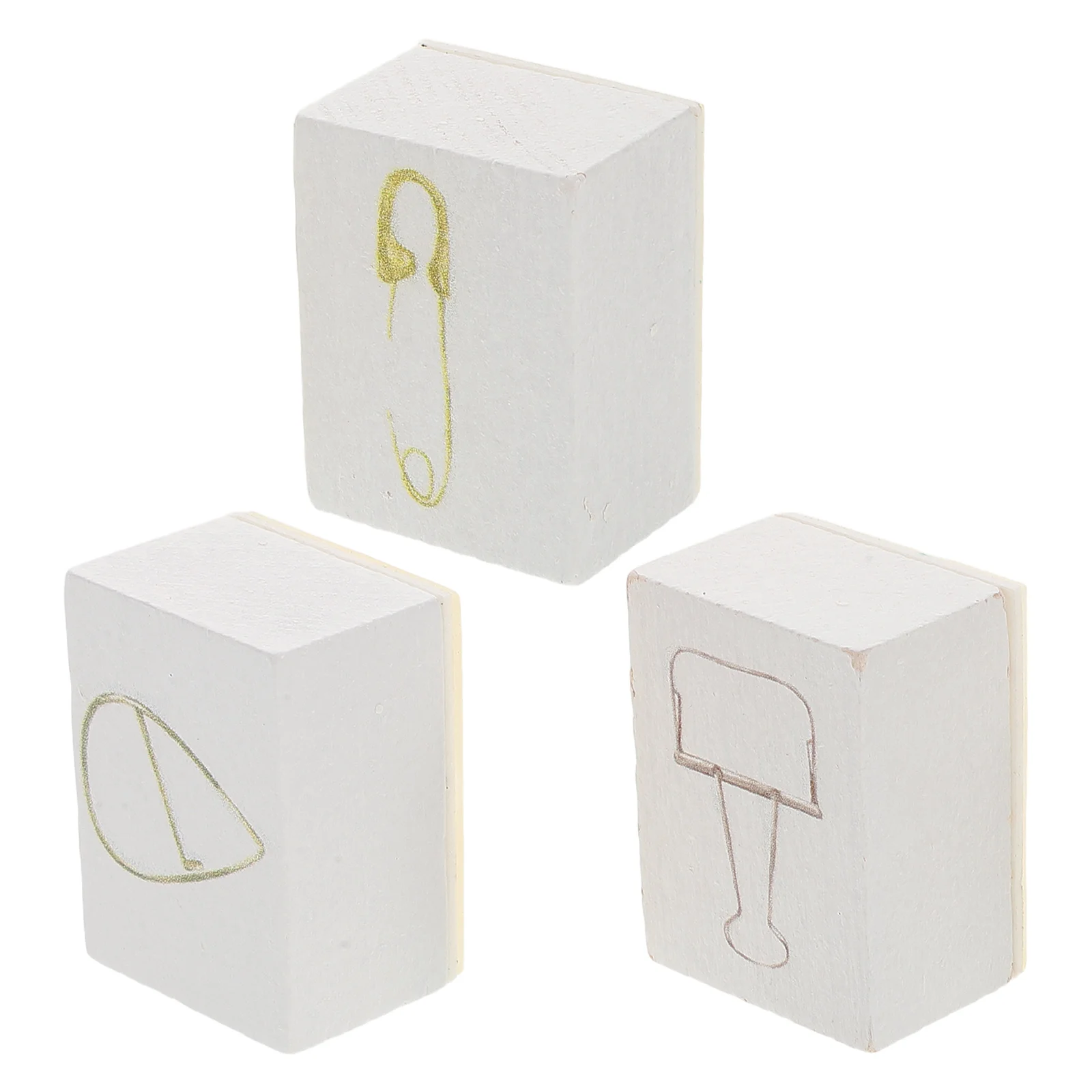 3 قطعة اليد للمجلات المواد الخشبية مجموعة صغيرة الحرفية ختم أطقم سكرابوكينغ طقم خشبي الجمالية #1