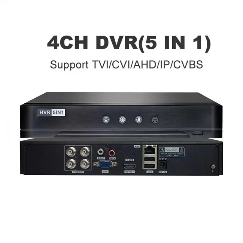 Ahd Full Color 5mp 4channel Night Vision Dvr Security Home System Video Ahd Camera Cctv Kit 4ch