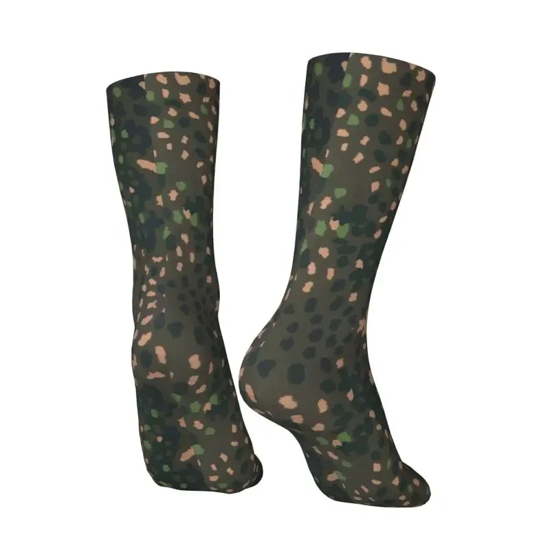 Erbsenmuster-Calcetines de camuflaje alemán para hombre y mujer, medias antideslizantes para correr, baloncesto, ejército militar