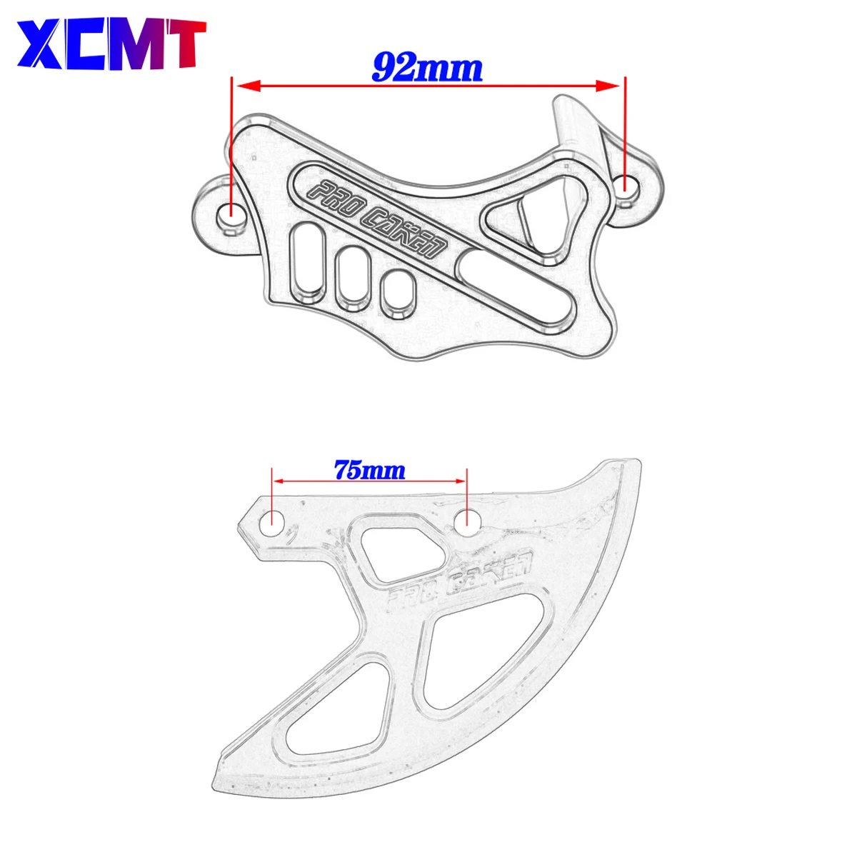 أجزاء عالمية الخلفية الفرامل الفرجار الحرس حامي لهوندا CR 125 CRF 250 450 250R 450R 250X 450X 250RX كايو T4 T6 BSE