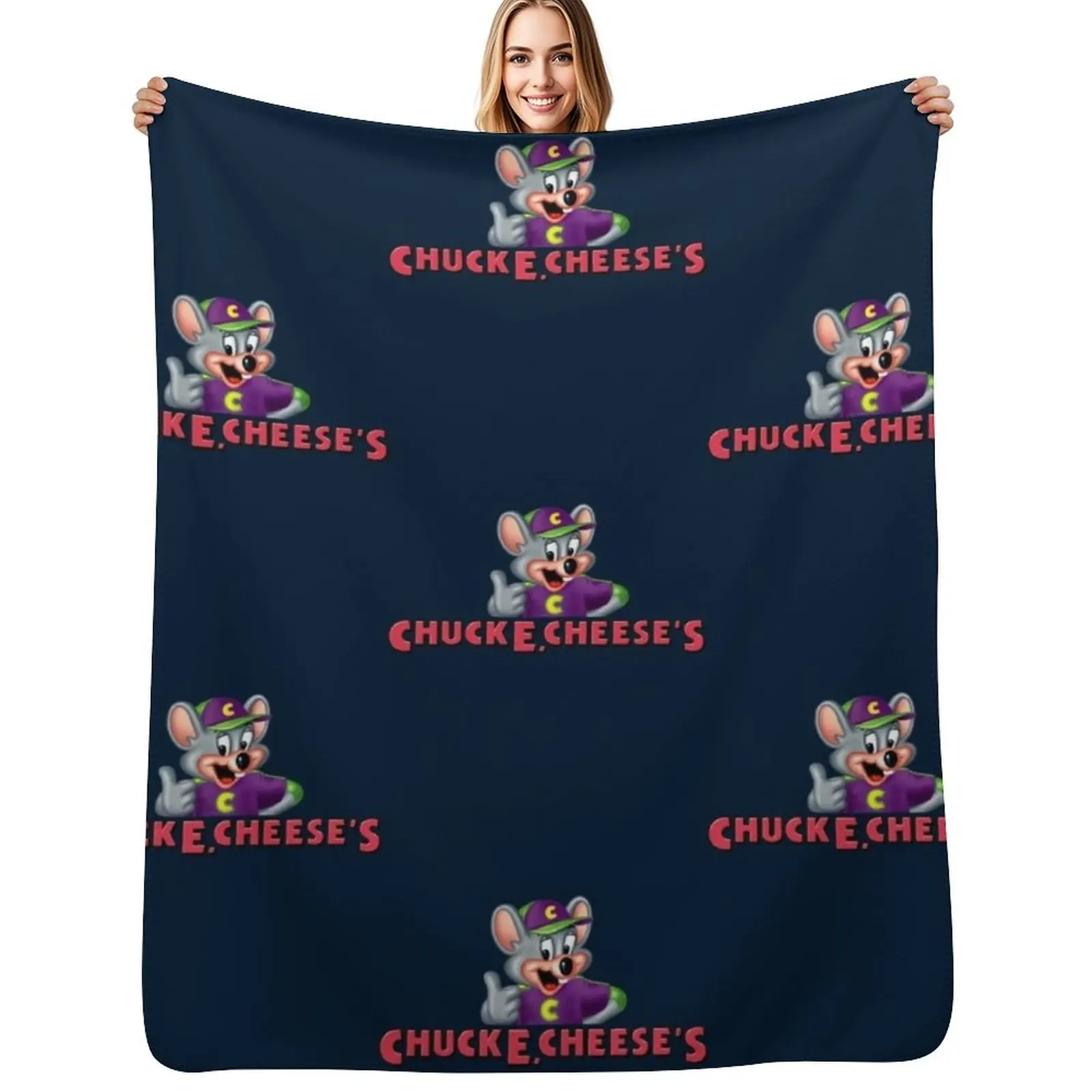 

Chuck E. Cheese_amp_x27_s Throw Blanket Easy Care Comfortable Blanket for Couch