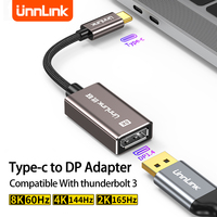 Unnlink 8K USB C to DP Adapter Type C to Displayport 1.4 Adapter Cable for  iPhone 15 Macbook Pro iPad  thunderbolt 3
