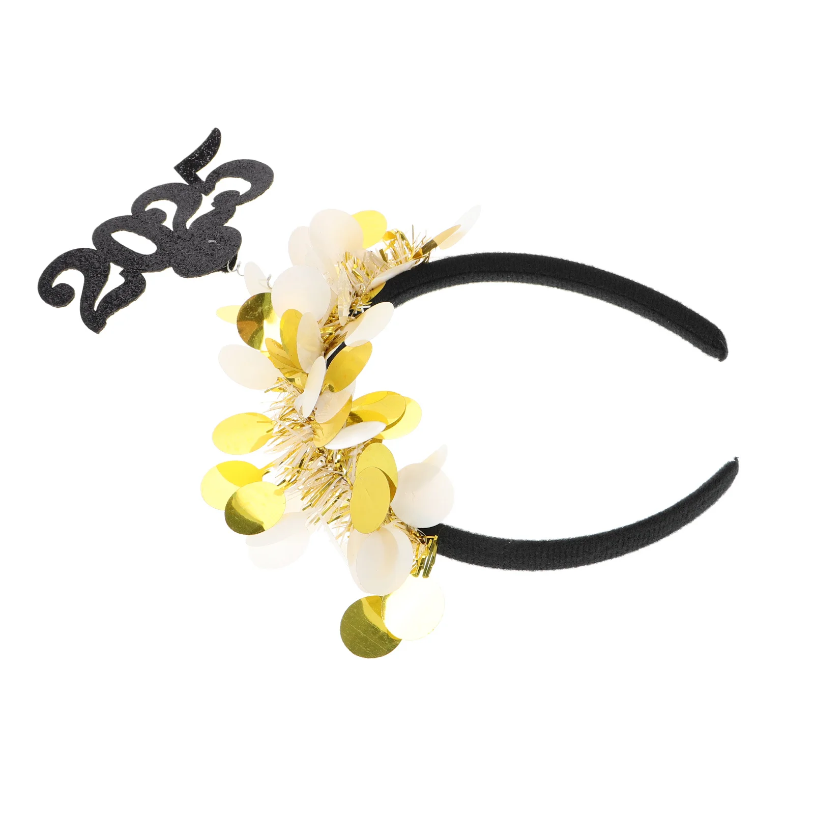 2025 عقال للحفلات مع الترتر اللامع إكسسوار شعر أنيق للعام الجديد للنساء والفتيات الاحتفالات ليلة التخرج