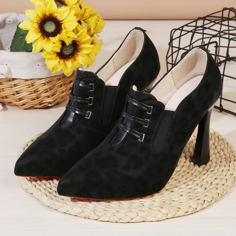 المتسكعون الكعب العالي أشار تو المرأة الفردي كعب ستيليتو جديد الخريف عالية الكعب #5