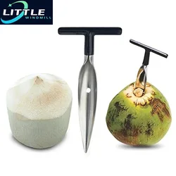 Herramienta de abridor de coco, utensilios de acero inoxidable para frutas, accesorios de cocina