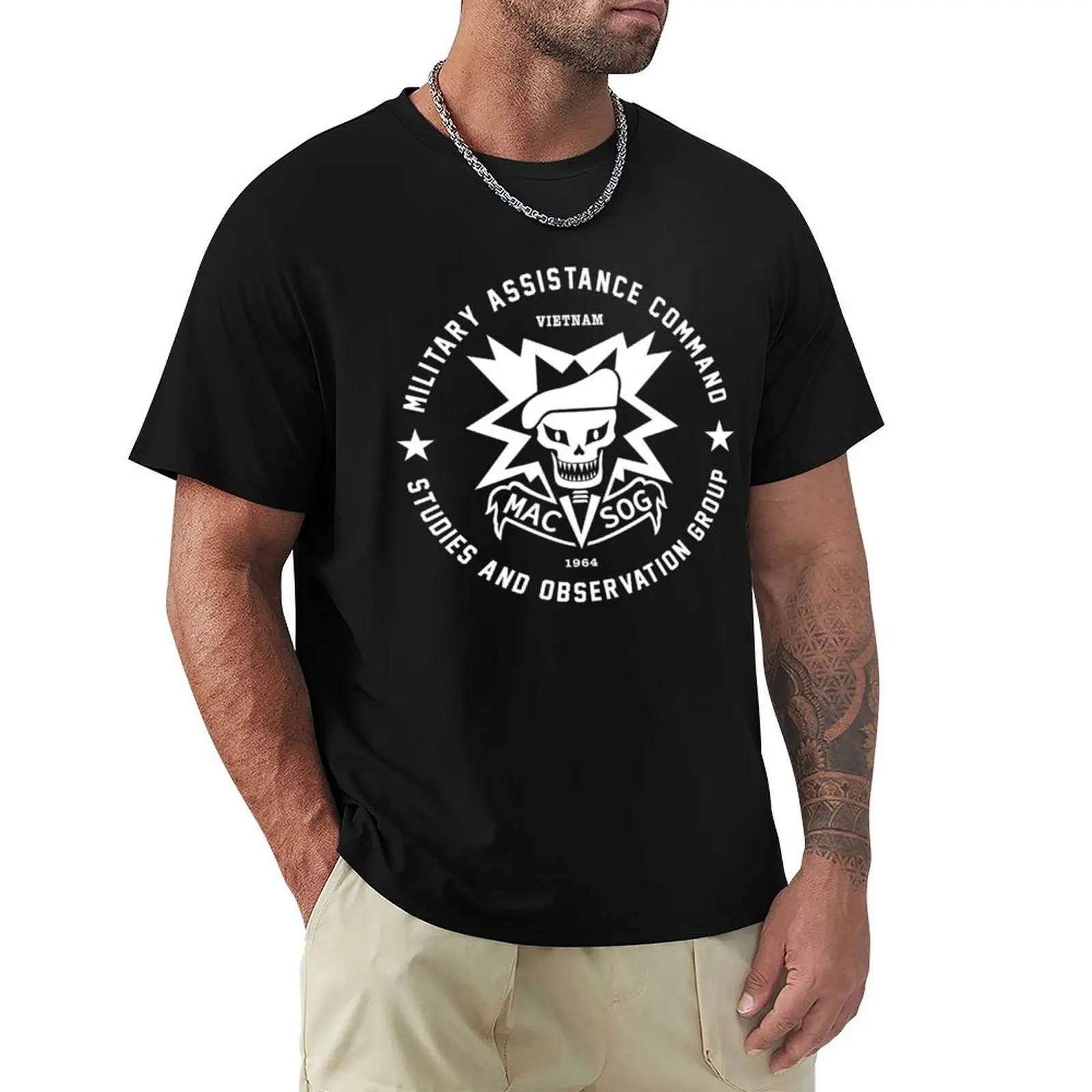 

MACVSOG T-Shirt blacks sports fans summer clothes plus size clothes Men's t-shirts