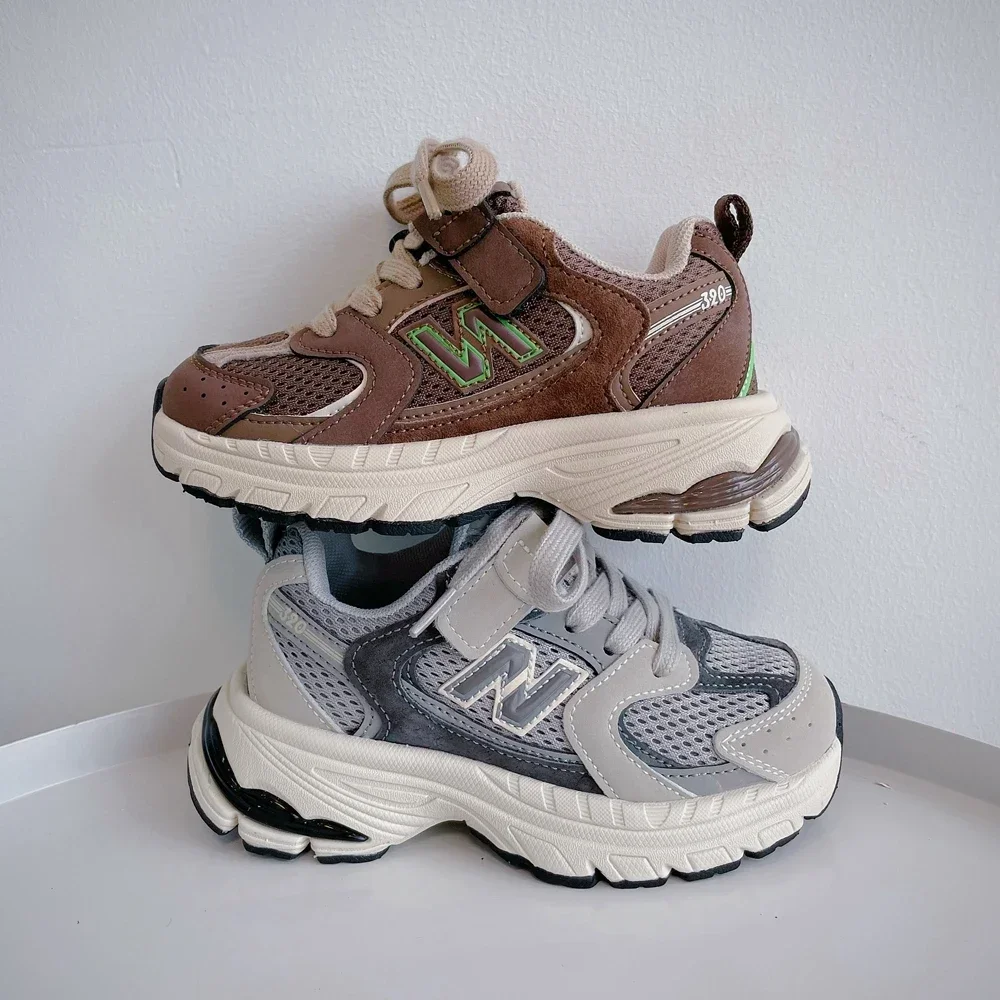 Zapatos deportivos para niños, zapatos informales para niñas, cómodos zapatos deportivos de malla para correr, zapatos de escuela transpirables de fondo suave para niños y niñas