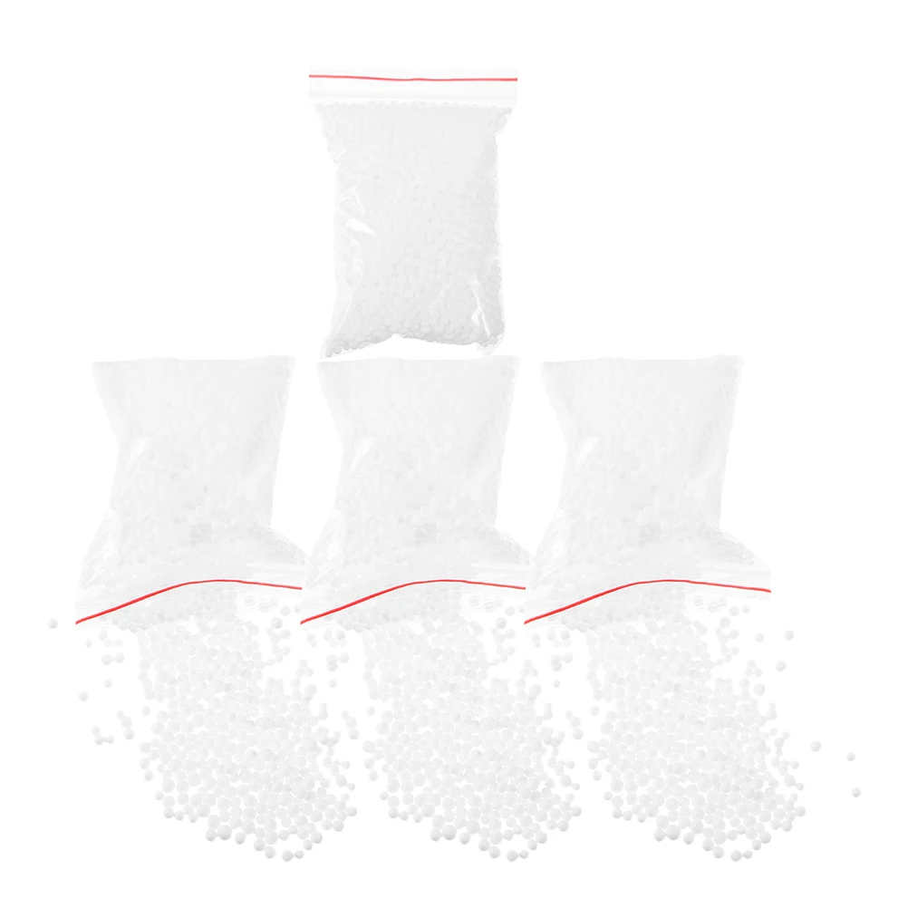 

4 Bags Foam Ball Particles Balls Beads for Crafts Mini Foams Stuffing Bean Filling Small Polystyrene Child Chair Filler