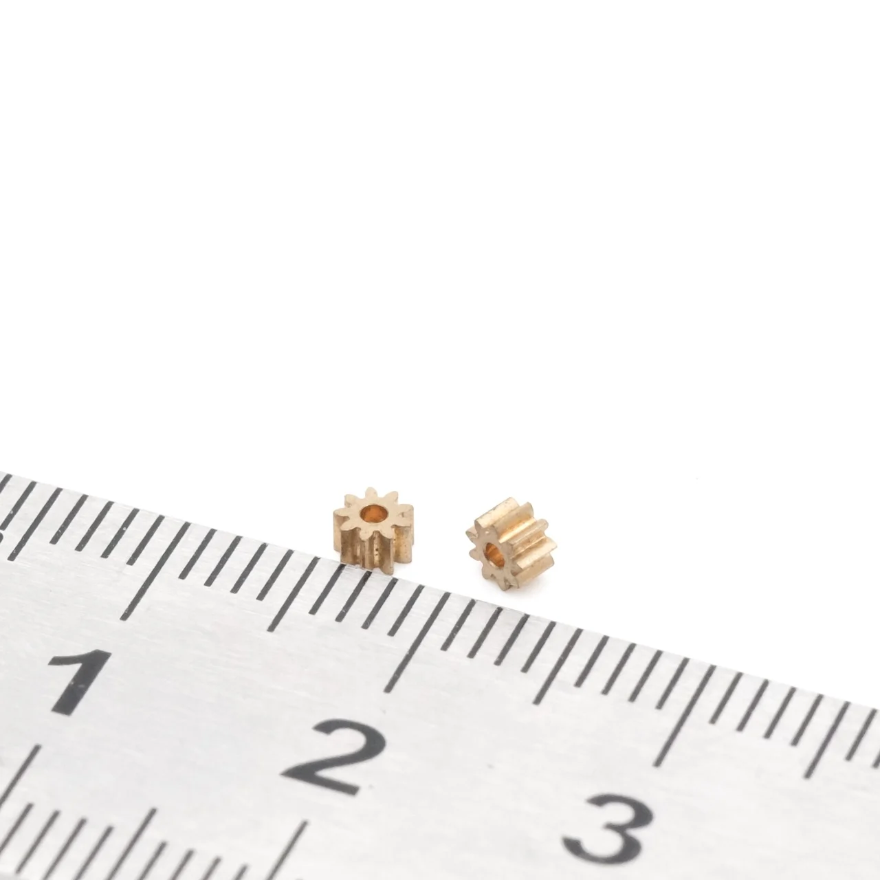 0.25M 9T 1mm Copper Gear 2.8MM Diameter DIY Metal Toy Airplane Model Accessories