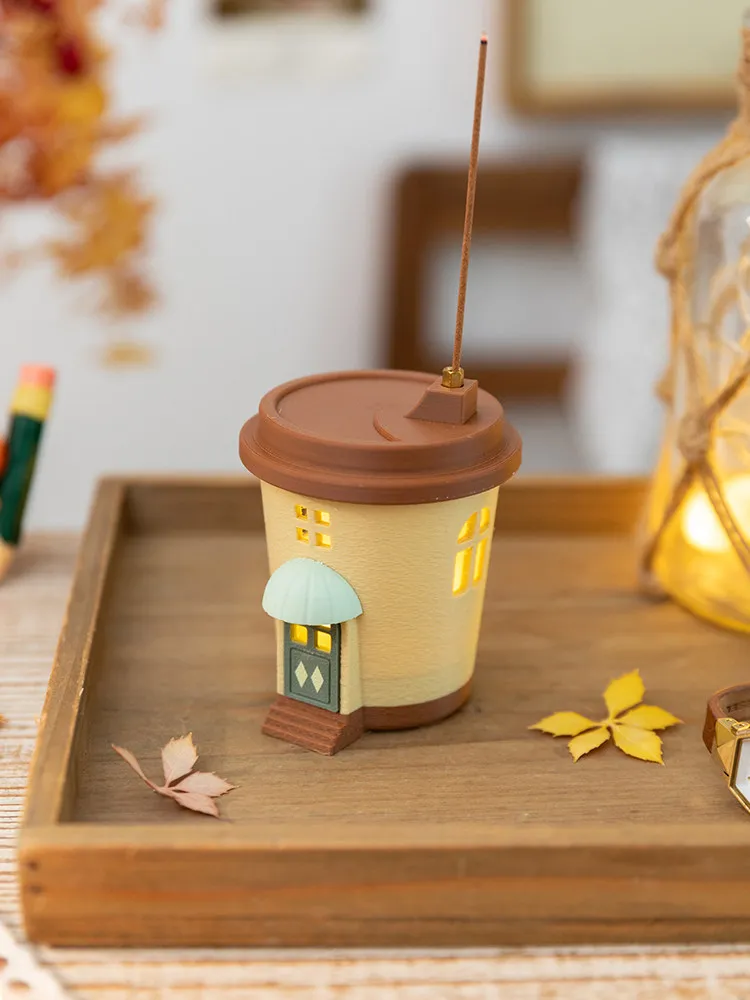Interesting Line Fragrance Table Base Household Fragrance Plug High-end Incense Tray Creative and Cute Incense Stand Decoration
