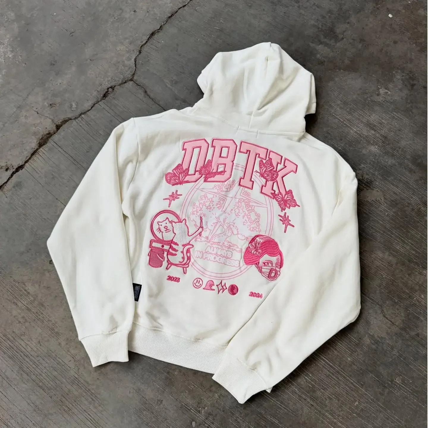 

Свежие милые свободные толстовки на молнии в корейском стиле с героями мультфильмов Harajuku, удобные хлопковые толстовки с цветными блоками для весенней одежды Kawaii