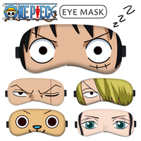ONE PIECE Luffy Zoro Chopper Sleeping Mask Blindfold Soft Eye Masks Creative Eye Cover Male Mask Eyepatch Nap Health Eye Cover