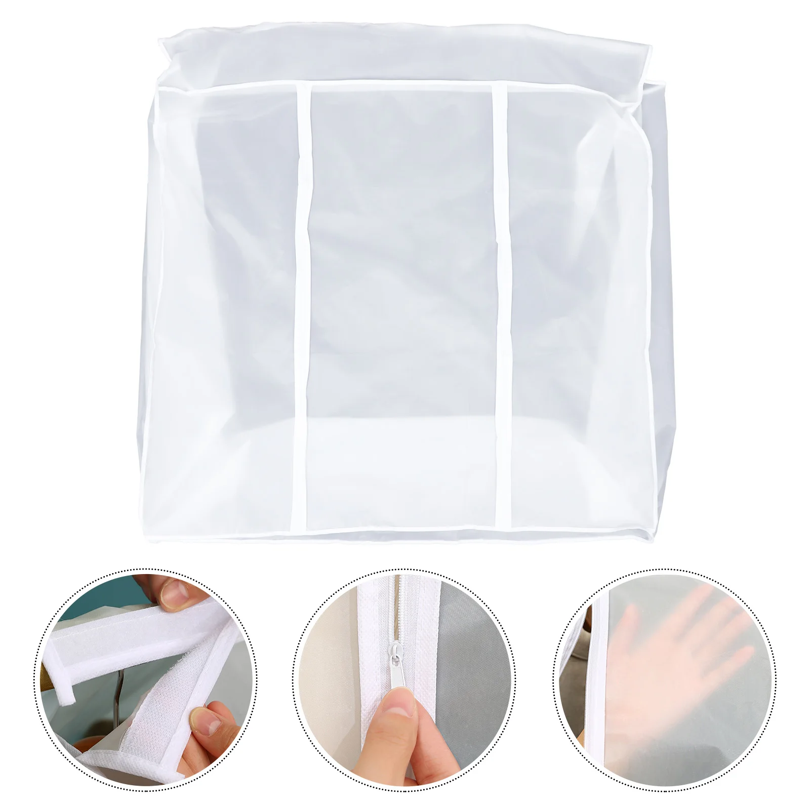 

Dustproof Clothing Cover Reusable Garment Bag Home Coat Suit Protector Lightweight Clothes Storage Bag Hanging Design Closet