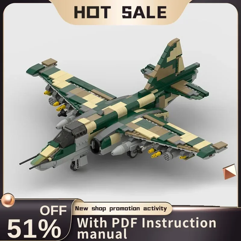 

Новый 900 шт. Moc, военное оружие Sukhoi Su-25, модель реактивного истребителя, изготовленная на заказ головоломка, технология, сборка своими руками, детские игрушки, подарок на праздник для мальчиков