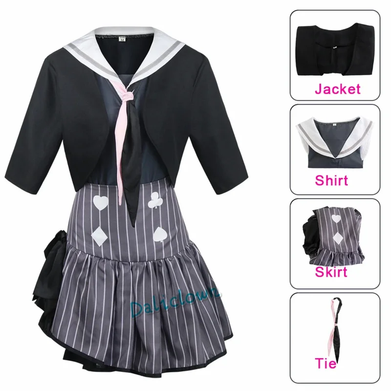 Anime Project Sekai Colorful Stage Feat. Akiyama Mizuki Cosplay Costume Amia Wig Shoes Women School Girl JK Uniform Sailor Dress