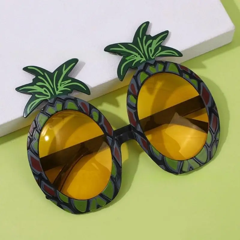 652F Modern Hawaiian Fruit Patterned Glasses Durable PC Accessory Essential