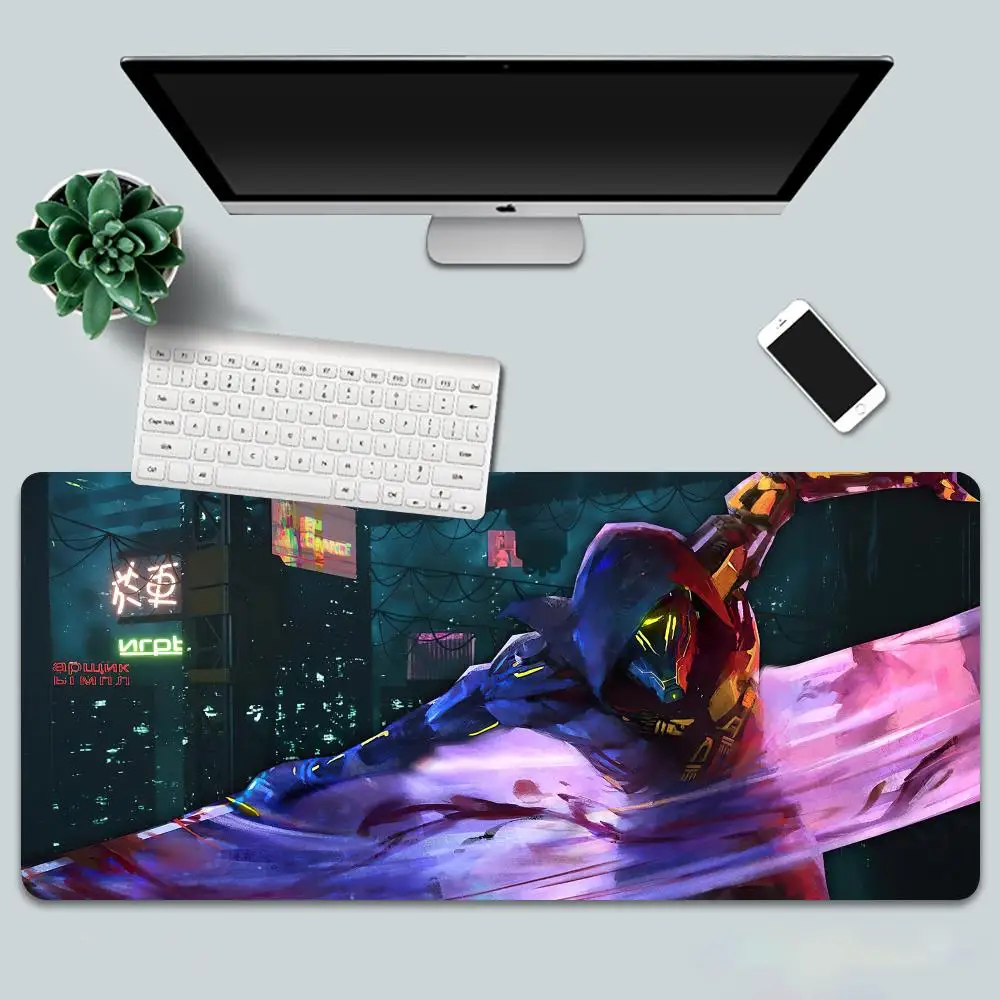 

Коврик для мыши G_Ghostrunner, игровой коврик для мыши, большой резиновый коврик для киберспорта, 900x400 мм, нескользящий резиновый коврик для клавиатуры