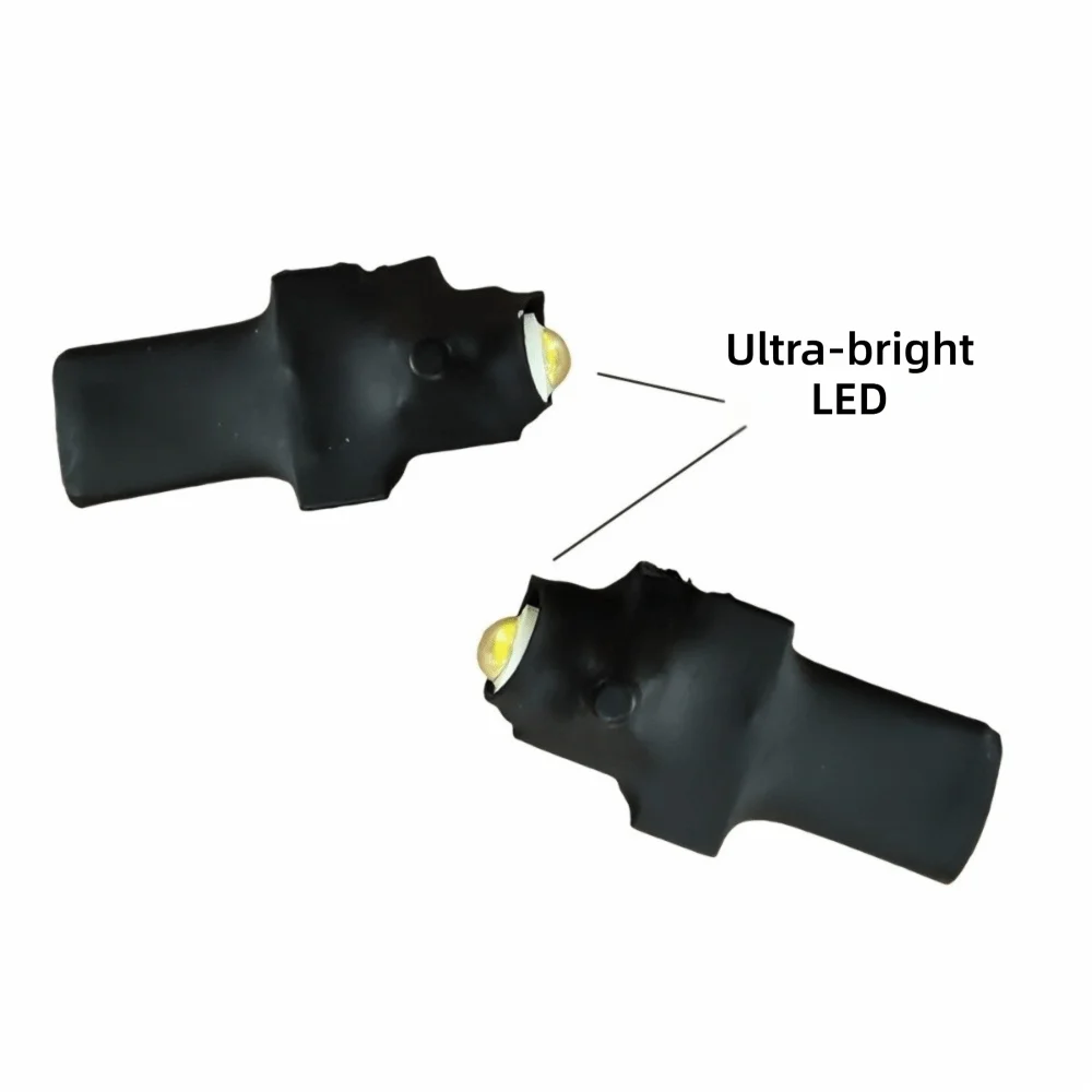 2PCS Fantastic Trick Ultra-bright Magic Tricks White Light USB Charging Super Light Thumbs Finger Light Magic Shows