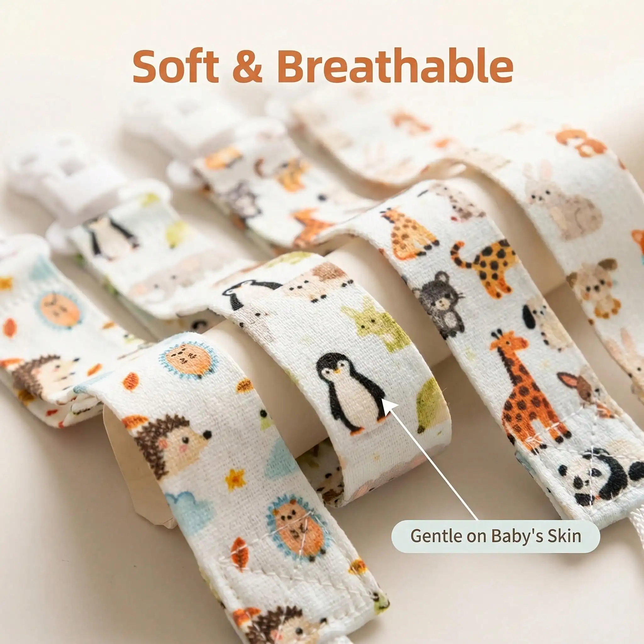 4Pcs Baby Pacifier Holder Clips | Universal Holder Soother Clips for Teether Pacifiers | Pacifier Chain Ideal Baby Gift for Boy