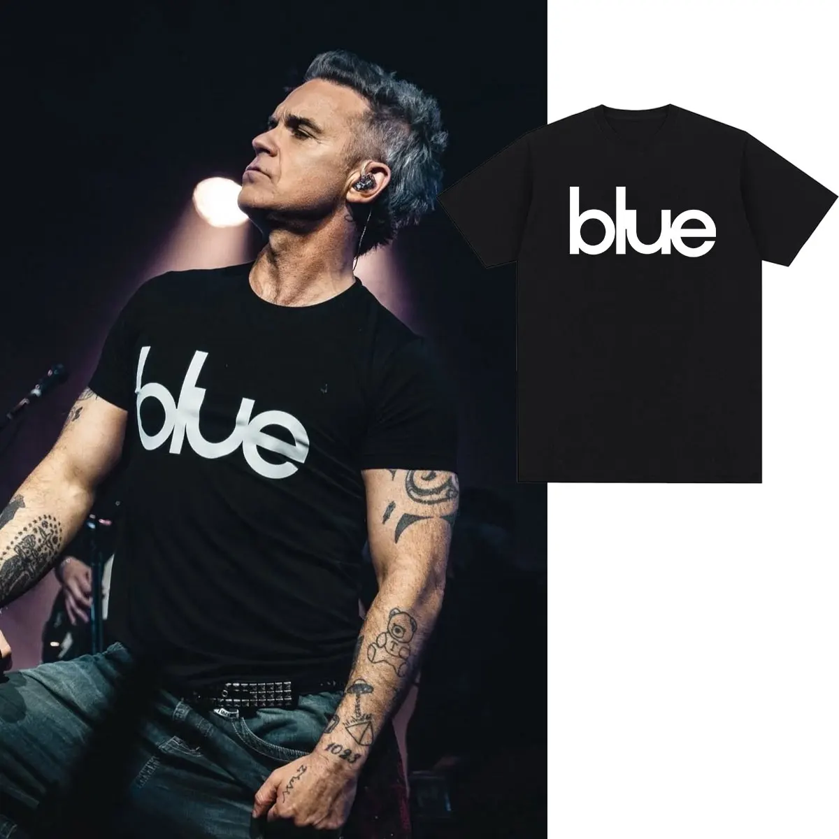 Robbie Williams Same Clothes Merch T Shirt Men Women Clothing Fashion Short Sleeve T-shirt High Quality Cotton Casual T-shirts