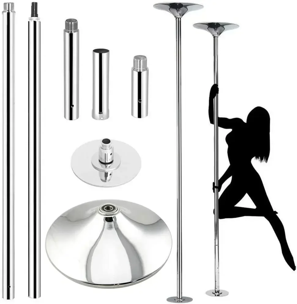 

45MM Portable Dance Fitness Equipment Stripper Spinning Dancing Pole For Home