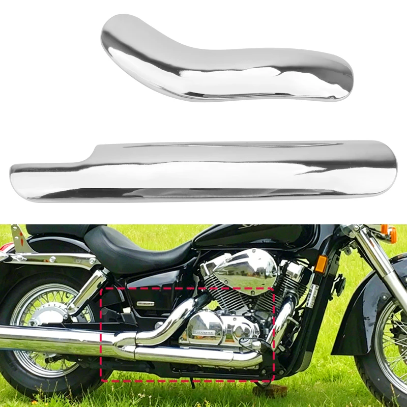 

Motorcycle Exhaust Muffler Pipe Heat Shield Cover Guard Leg Protector For Honda Shadow ACE VT400 VT750 1997-2025