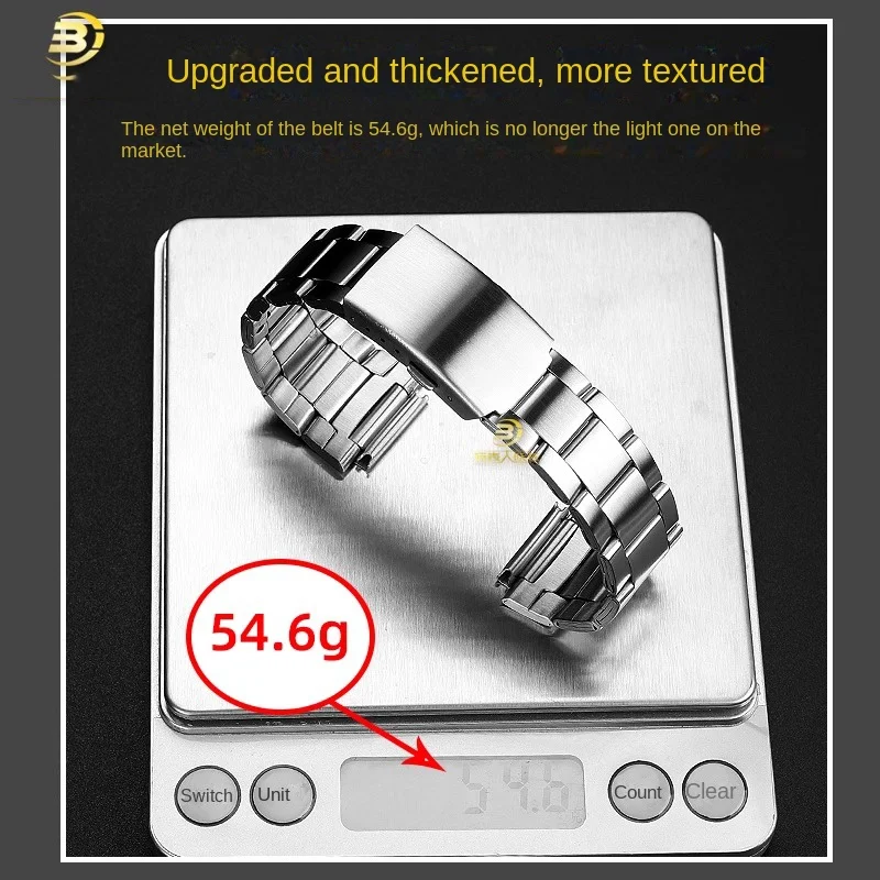 18mm Silber Schwarz Gold Edelstahl Armband für Casio kleines Quadrat AE-1200/1300 Metall Armband hochwertiges Armband + Gehäuse