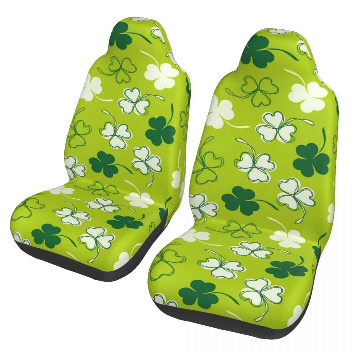 St Patrick's Day Irish Shamrock Clover Universal Car Seat Cover Waterproof AUTOYOUTH Car Seat Cushion Polyester Fishing