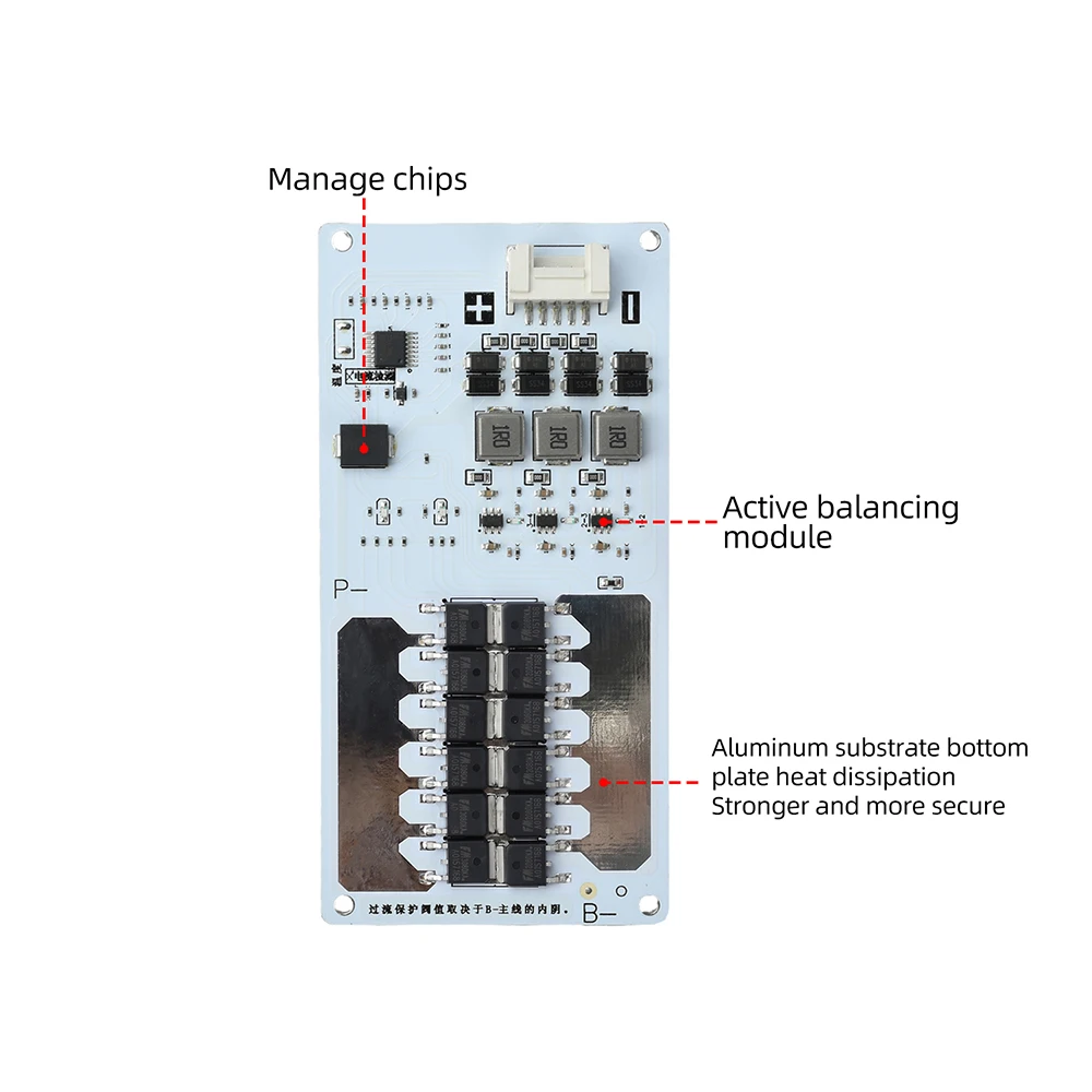 4S 25A 12V Aktives Ausgleichs-Batterieschutzmodul Lifepo4-Zellen BMS Lade-Ausgleichsmodul – Detail 10