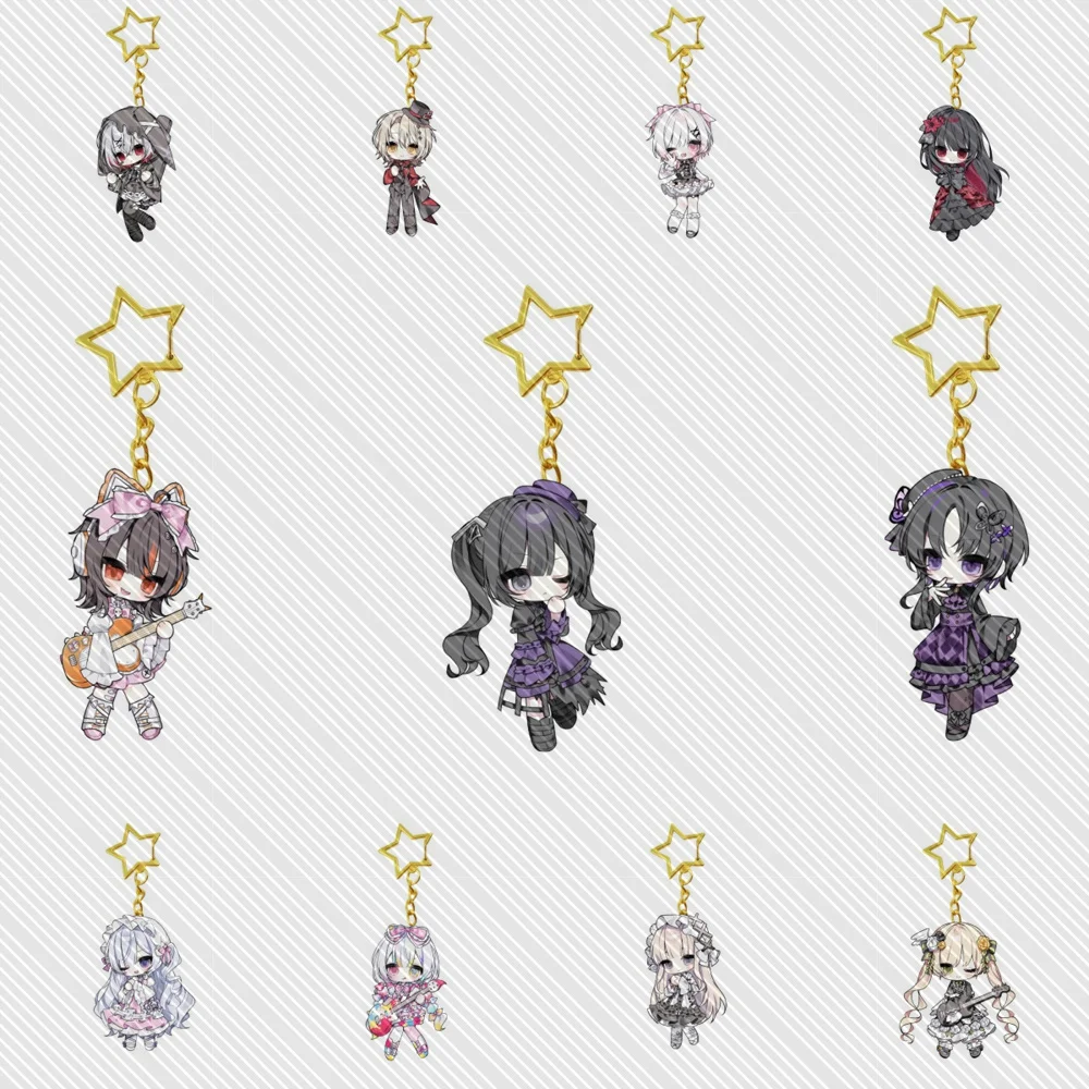 Anime Magical Girl Witch Trials Acrylic 6CM Stand Keychain Model Cosplay Characters Ornament Accessories Goods Collection Gifts