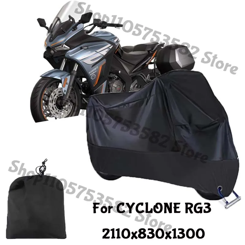 Motorcycle Full Covers For CYCLONE RG3 Car Outdoors Sun Protection Dust No Ear Thickened Oxford Clothcover Accessories