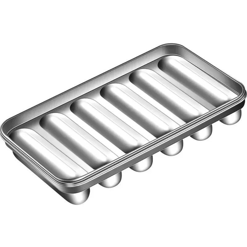 Household Kitchen Stainless Steel Sausage Mold Children\'s Hot Dog Making Mould DIY Baked Ham Sausage Maker Box