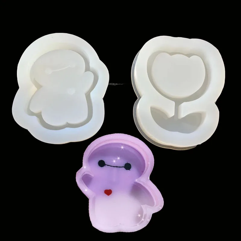 DIY Epoxy Resin Mold Jewelry Tool Jewelry Mold Shaker Mold Tulip Flower Silicone Mold