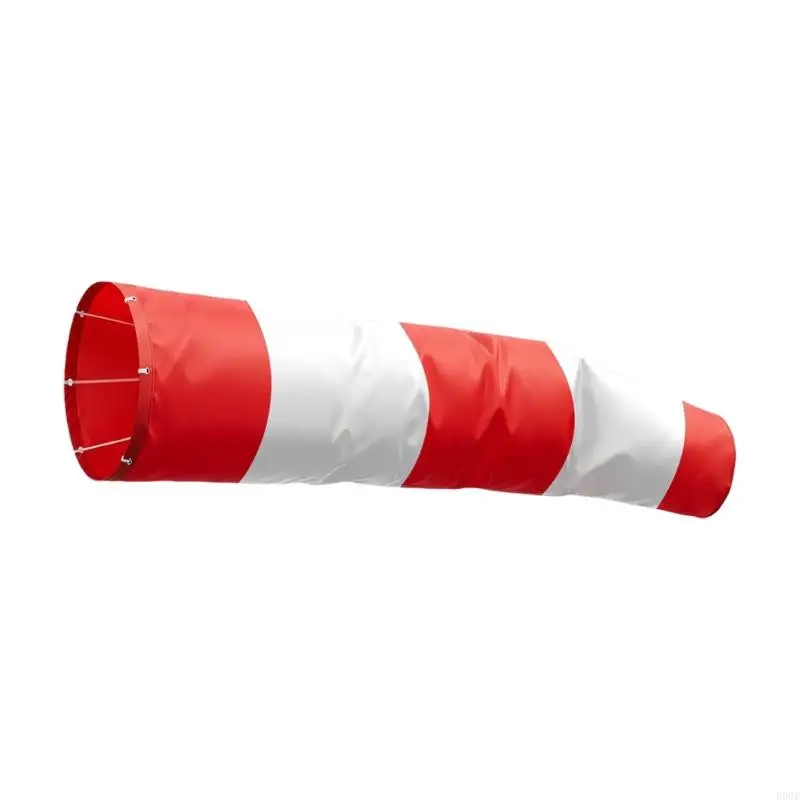 Ripstop Airport Windsock Heavy Duty Wind Direction Measurement Sock Bag with Reflective Belt Outdoor Aviation Flag B03E