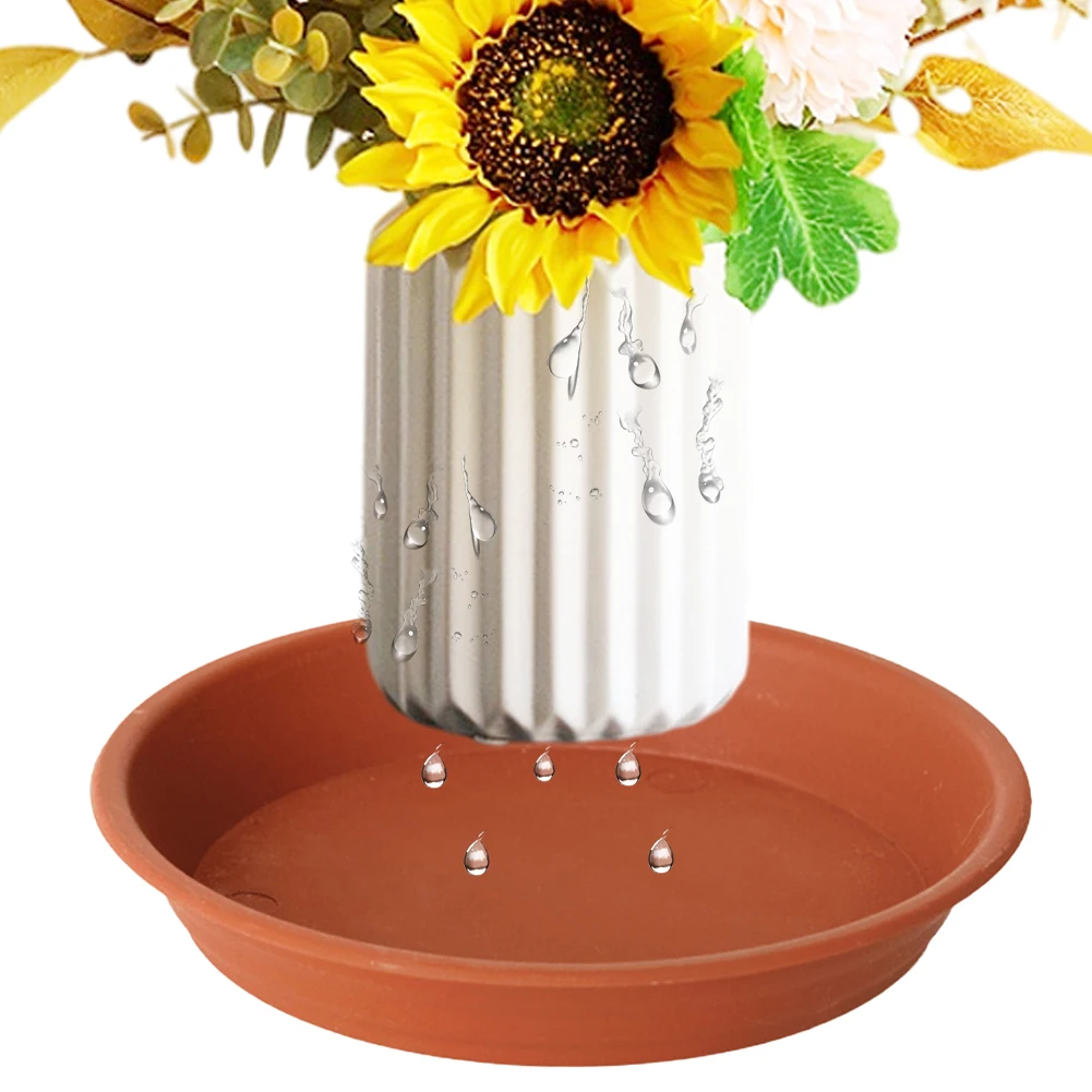 

5pcs Garden Durable Plastic Plant Pot Saucer Flower Pot Tray Round Flower Bonsai Pots Trays Accessories for Indoor Outdoor