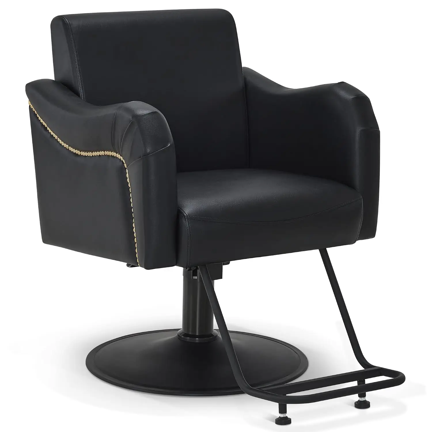 Salon Chair for Hair Stylist & Barber, Hydraulic Reclining SPA Beauty Equipment, Black, Customized