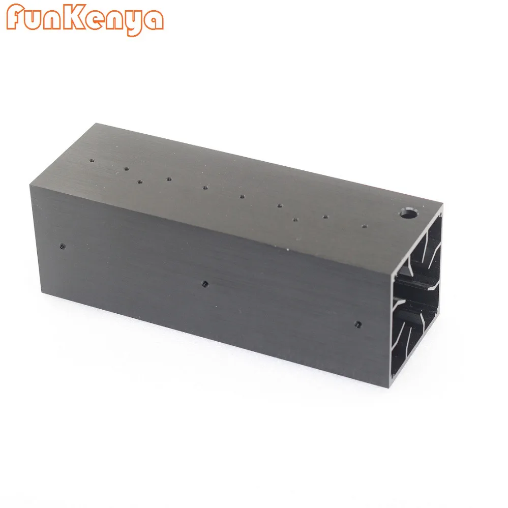 8CM Fan Wind Tunnel Radiator DIY Anodized Aluminum Amplifier Heatsink 83mm