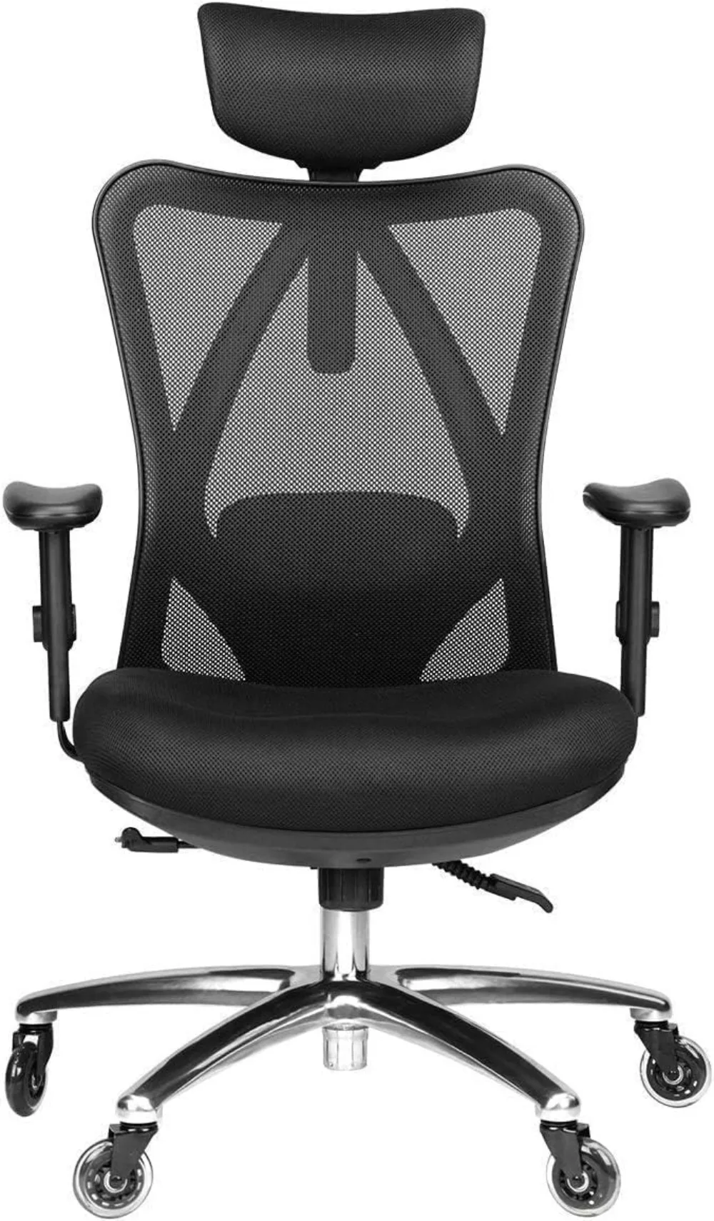 

Ergonomic Office Chair - Adjustable Desk Chair with Lumbar Support and Rollerblade Wheels - High Back Chairs